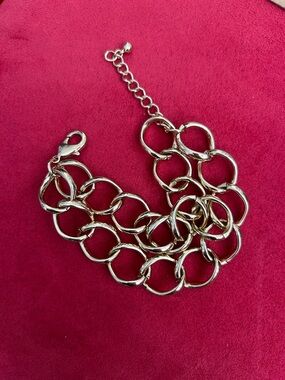 Gold Link Statement Bracelet - Women Jewelry
